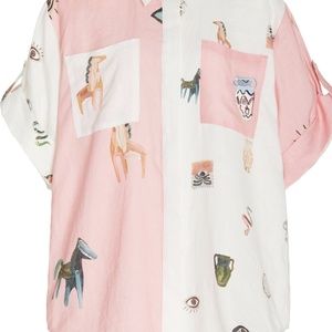 ALÉMAIS Cleo Linen Shirt size 14 AUD / 10 US (oversized)